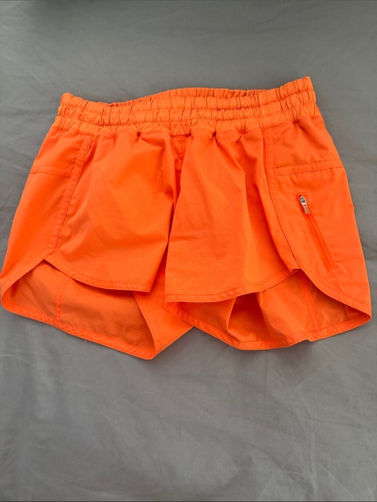 lululemon athletica Pants - Lululemon Women's Bright Orange Athletic Layered Shorts